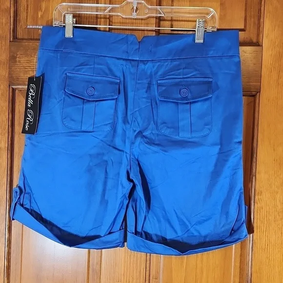2 pairs of Bella Rose Shorts, size 10, Royal and Khaki - Picture 3 of 7
